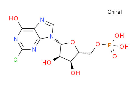 CAS No. 26550-86-7, ((2R,3S,4R,5R)-5-(2-Chloro-6-hydroxy-9H-purin-9-yl)-3,4-dihydroxytetrahydrofuran-2-yl)methyl dihydrogen phosphate