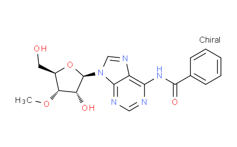 CAS No. 85090-30-8, N-(9-((2R,3R,4S,5R)-3-Hydroxy-5-(hydroxymethyl)-4-methoxytetrahydrofuran-2-yl)-9H-purin-6-yl)benzamide
