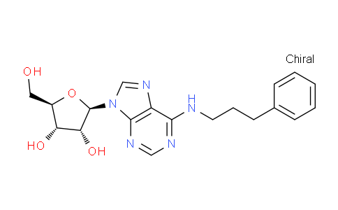 CAS No. 101565-57-5, (2R,3S,4R,5R)-2-(Hydroxymethyl)-5-(6-((3-phenylpropyl)amino)-9H-purin-9-yl)tetrahydrofuran-3,4-diol
