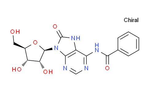 CAS No. 62086-58-2, N-(9-((2R,3R,4S,5R)-3,4-Dihydroxy-5-(hydroxymethyl)tetrahydrofuran-2-yl)-8-oxo-8,9-dihydro-7H-purin-6-yl)benzamide