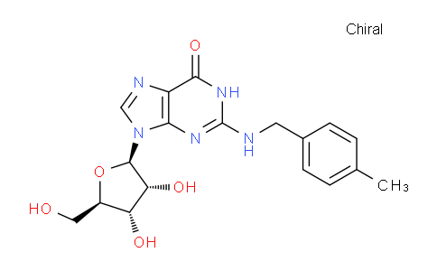 CAS No. 79396-24-0, 9-((2R,3R,4S,5R)-3,4-Dihydroxy-5-(hydroxymethyl)tetrahydrofuran-2-yl)-2-((4-methylbenzyl)amino)-1H-purin-6(9H)-one