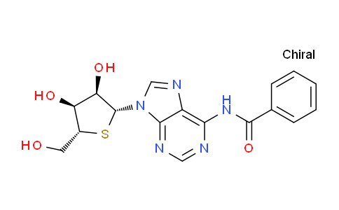 CAS No. 159981-08-5, N-(9-((2R,3R,4S,5R)-3,4-Dihydroxy-5-(hydroxymethyl)tetrahydrothiophen-2-yl)-9H-purin-6-yl)benzamide