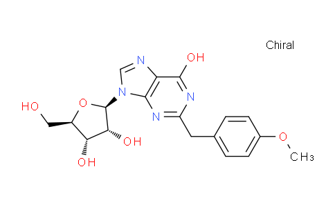 CAS No. 88868-70-6, (2R,3R,4S,5R)-2-(6-Hydroxy-2-(4-methoxybenzyl)-9H-purin-9-yl)-5-(hydroxymethyl)tetrahydrofuran-3,4-diol