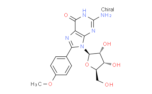 CAS No. 603106-88-3, 2-Amino-9-((2R,3R,4S,5R)-3,4-dihydroxy-5-(hydroxymethyl)tetrahydrofuran-2-yl)-8-(4-methoxyphenyl)-1H-purin-6(9H)-one