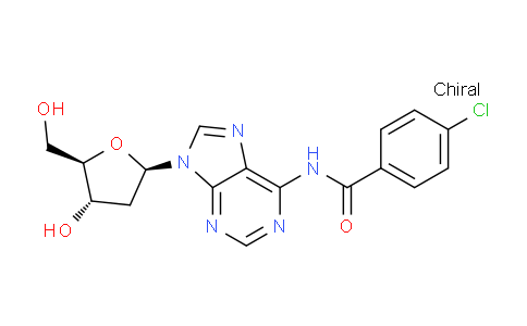 CAS No. 90335-43-6, 4-Chloro-N-(9-((2R,4S,5R)-4-hydroxy-5-(hydroxymethyl)tetrahydrofuran-2-yl)-9H-purin-6-yl)benzamide