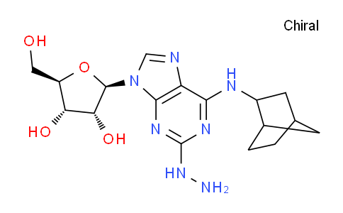 DY708389 | 921931-30-8 | (2R,3R,4S,5R)-2-(6-(Bicyclo[2.2.1]heptan-2-ylamino)-2-hydrazinyl-9H-purin-9-yl)-5-(hydroxymethyl)tetrahydrofuran-3,4-diol