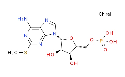CAS No. 70804-88-5, ((2R,3S,4R,5R)-5-(6-Amino-2-(methylthio)-9H-purin-9-yl)-3,4-dihydroxytetrahydrofuran-2-yl)methyl dihydrogen phosphate