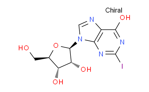 CAS No. 114763-42-7, (2R,3R,4S,5R)-2-(6-Hydroxy-2-iodo-9H-purin-9-yl)-5-(hydroxymethyl)tetrahydrofuran-3,4-diol