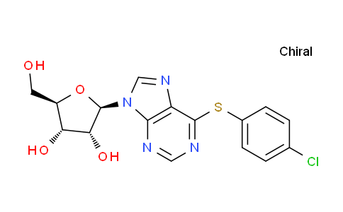 CAS No. 132089-81-7, (2R,3R,4S,5R)-2-(6-((4-Chlorophenyl)thio)-9H-purin-9-yl)-5-(hydroxymethyl)tetrahydrofuran-3,4-diol