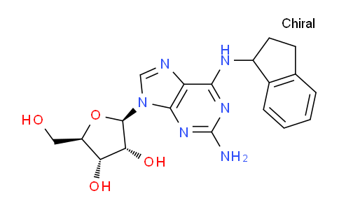 CAS No. 96323-22-7, (2R,3R,4S,5R)-2-(2-Amino-6-((2,3-dihydro-1H-inden-1-yl)amino)-9H-purin-9-yl)-5-(hydroxymethyl)tetrahydrofuran-3,4-diol