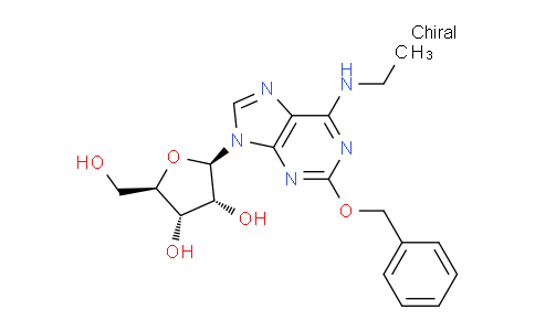 CAS No. 515138-94-0, (2R,3R,4S,5R)-2-(2-(Benzyloxy)-6-(ethylamino)-9H-purin-9-yl)-5-(hydroxymethyl)tetrahydrofuran-3,4-diol
