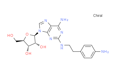 MC708410 | 161536-30-7 | (2R,3R,4S,5R)-2-(6-Amino-2-((4-aminophenethyl)amino)-9H-purin-9-yl)-5-(hydroxymethyl)tetrahydrofuran-3,4-diol