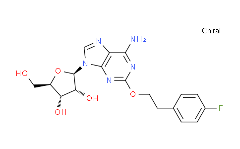 CAS No. 131865-85-5, (2R,3R,4S,5R)-2-(6-Amino-2-(4-fluorophenethoxy)-9H-purin-9-yl)-5-(hydroxymethyl)tetrahydrofuran-3,4-diol