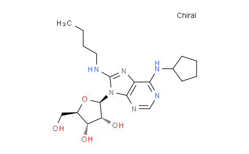 CAS No. 174365-19-6, (2R,3R,4S,5R)-2-(8-(Butylamino)-6-(cyclopentylamino)-9H-purin-9-yl)-5-(hydroxymethyl)tetrahydrofuran-3,4-diol