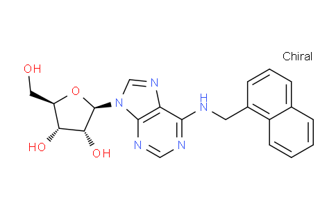 CAS No. 21924-65-2, (2R,3S,4R,5R)-2-(Hydroxymethyl)-5-(6-((naphthalen-1-ylmethyl)amino)-9H-purin-9-yl)tetrahydrofuran-3,4-diol