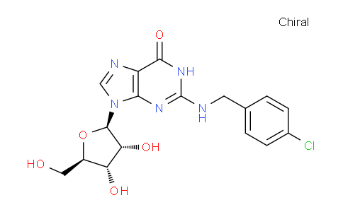 CAS No. 88158-09-2, 2-((4-Chlorobenzyl)amino)-9-((2R,3R,4S,5R)-3,4-dihydroxy-5-(hydroxymethyl)tetrahydrofuran-2-yl)-1H-purin-6(9H)-one
