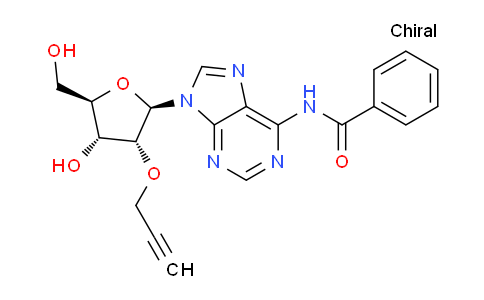 CAS No. 210096-44-9, N-(9-((2R,3R,4R,5R)-4-Hydroxy-5-(hydroxymethyl)-3-(prop-2-yn-1-yloxy)tetrahydrofuran-2-yl)-9H-purin-6-yl)benzamide