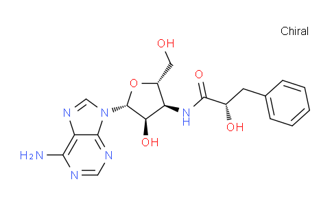 CAS No. 918803-33-5, (S)-N-((2S,3S,4R,5R)-5-(6-Amino-9H-purin-9-yl)-4-hydroxy-2-(hydroxymethyl)tetrahydrofuran-3-yl)-2-hydroxy-3-phenylpropanamide