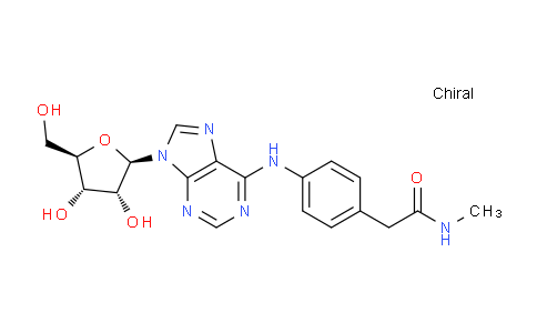 CAS No. 96760-58-6, 2-(4-((9-((2R,3R,4S,5R)-3,4-Dihydroxy-5-(hydroxymethyl)tetrahydrofuran-2-yl)-9H-purin-6-yl)amino)phenyl)-N-methylacetamide