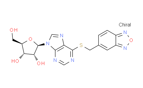 CAS No. 566193-95-1, (2R,3R,4S,5R)-2-(6-((Benzo[c][1,2,5]oxadiazol-5-ylmethyl)thio)-9H-purin-9-yl)-5-(hydroxymethyl)tetrahydrofuran-3,4-diol