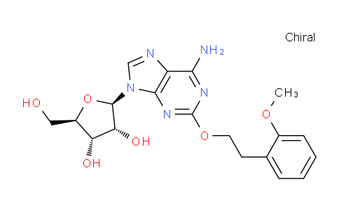 CAS No. 131865-89-9, (2R,3R,4S,5R)-2-(6-Amino-2-(2-methoxyphenethoxy)-9H-purin-9-yl)-5-(hydroxymethyl)tetrahydrofuran-3,4-diol