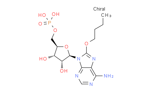 CAS No. 344402-41-1, ((2R,3S,4R,5R)-5-(6-Amino-8-butoxy-9H-purin-9-yl)-3,4-dihydroxytetrahydrofuran-2-yl)methyl dihydrogen phosphate