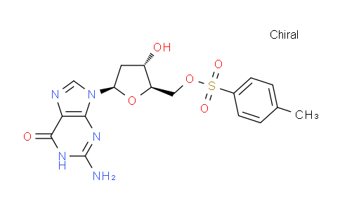 CAS No. 109954-64-5, ((2R,3S,5R)-5-(2-Amino-6-oxo-1H-purin-9(6H)-yl)-3-hydroxytetrahydrofuran-2-yl)methyl 4-methylbenzenesulfonate