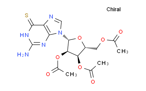 CAS No. 2946-36-3, (2R,3R,4R,5R)-2-(Acetoxymethyl)-5-(2-amino-6-thioxo-1H-purin-9(6H)-yl)tetrahydrofuran-3,4-diyl diacetate