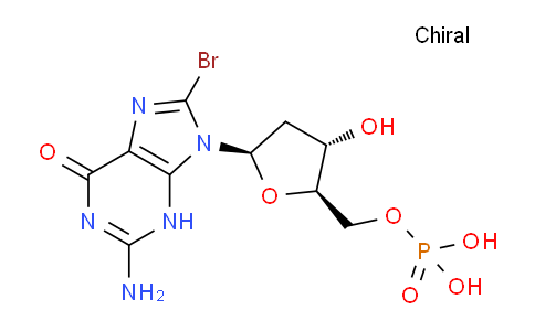 CAS No. 61286-94-0, ((2R,3S,5R)-5-(2-Amino-8-bromo-6-oxo-3H-purin-9(6H)-yl)-3-hydroxytetrahydrofuran-2-yl)methyl dihydrogen phosphate