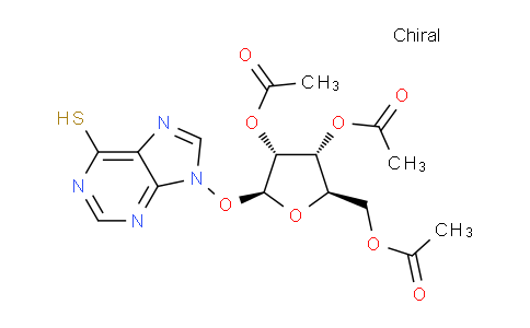 CAS No. 3021-21-4, (2R,3R,4R,5S)-2-(Acetoxymethyl)-5-((6-mercapto-9H-purin-9-yl)oxy)tetrahydrofuran-3,4-diyl diacetate