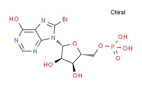 CAS No. 75204-33-0, ((2R,3S,4R,5R)-5-(8-Bromo-6-hydroxy-9H-purin-9-yl)-3,4-dihydroxytetrahydrofuran-2-yl)methyl dihydrogen phosphate