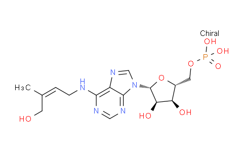 CAS No. 125225-71-0, ((2R,3S,4R,5R)-3,4-Dihydroxy-5-(6-(((Z)-4-hydroxy-3-methylbut-2-en-1-yl)amino)-9H-purin-9-yl)tetrahydrofuran-2-yl)methyl dihydrogen phosphate