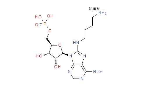 CAS No. 62209-05-6, ((2R,3S,4R,5R)-5-(6-Amino-8-((4-aminobutyl)amino)-9H-purin-9-yl)-3,4-dihydroxytetrahydrofuran-2-yl)methyl dihydrogen phosphate