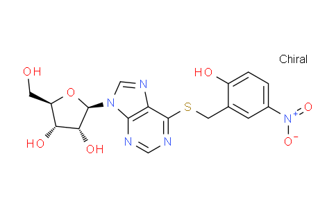 CAS No. 56964-73-9, (2R,3R,4S,5R)-2-(6-((2-Hydroxy-5-nitrobenzyl)thio)-9H-purin-9-yl)-5-(hydroxymethyl)tetrahydrofuran-3,4-diol