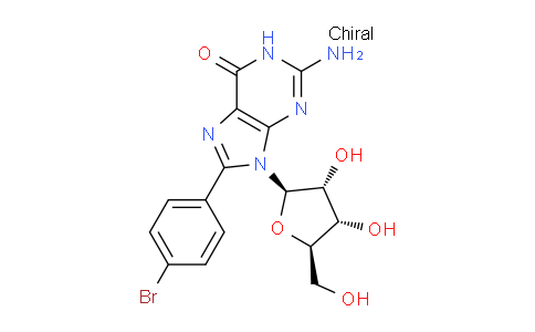 CAS No. 79953-05-2, 2-Amino-8-(4-bromophenyl)-9-((2R,3R,4S,5R)-3,4-dihydroxy-5-(hydroxymethyl)tetrahydrofuran-2-yl)-1H-purin-6(9H)-one