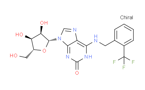 CAS No. 62190-55-0, 9-((2R,3R,4S,5R)-3,4-Dihydroxy-5-(hydroxymethyl)tetrahydrofuran-2-yl)-6-((2-(trifluoromethyl)benzyl)amino)-1H-purin-2(9H)-one