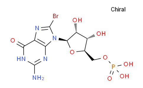 CAS No. 21870-09-7, ((2R,3S,4R,5R)-5-(2-Amino-8-bromo-6-oxo-1H-purin-9(6H)-yl)-3,4-dihydroxytetrahydrofuran-2-yl)methyl dihydrogen phosphate
