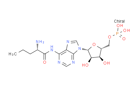 CAS No. 64145-30-8, ((2R,3S,4R,5R)-5-(6-((S)-2-Aminopentanamido)-9H-purin-9-yl)-3,4-dihydroxytetrahydrofuran-2-yl)methyl dihydrogen phosphate