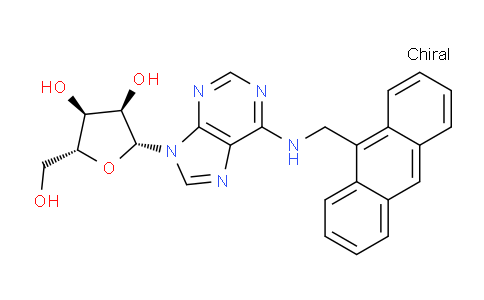 CAS No. 94617-16-0, (2R,3R,4S,5R)-2-(6-((Anthracen-9-ylmethyl)amino)-9H-purin-9-yl)-5-(hydroxymethyl)tetrahydrofuran-3,4-diol