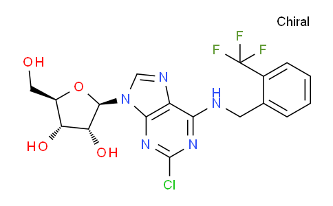 CAS No. 62190-54-9, (2R,3R,4S,5R)-2-(2-Chloro-6-((2-(trifluoromethyl)benzyl)amino)-9H-purin-9-yl)-5-(hydroxymethyl)tetrahydrofuran-3,4-diol