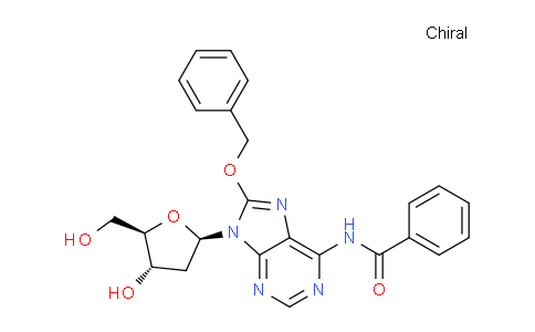 CAS No. 142979-40-6, N-(8-(Benzyloxy)-9-((2R,4S,5R)-4-hydroxy-5-(hydroxymethyl)tetrahydrofuran-2-yl)-9H-purin-6-yl)benzamide