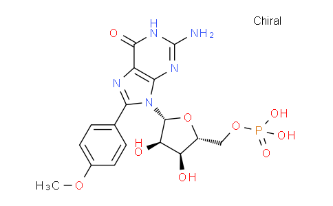 CAS No. 920984-11-8, ((2R,3S,4R,5R)-5-(2-Amino-8-(4-methoxyphenyl)-6-oxo-1H-purin-9(6H)-yl)-3,4-dihydroxytetrahydrofuran-2-yl)methyl dihydrogen phosphate