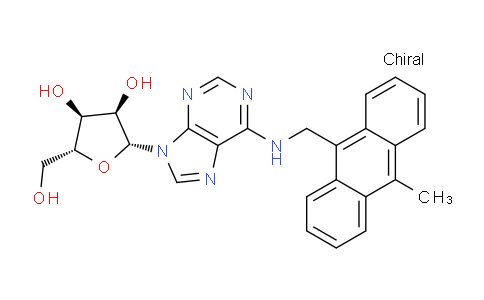 CAS No. 94617-17-1, (2R,3S,4R,5R)-2-(Hydroxymethyl)-5-(6-(((10-methylanthracen-9-yl)methyl)amino)-9H-purin-9-yl)tetrahydrofuran-3,4-diol
