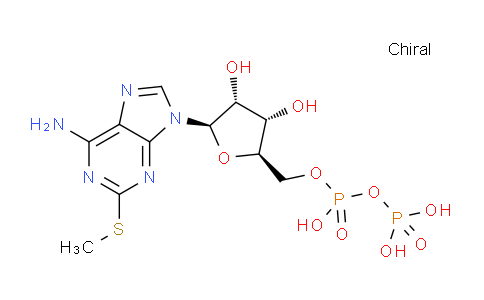 CAS No. 34983-48-7, ((2R,3S,4R,5R)-5-(6-Amino-2-(methylthio)-9H-purin-9-yl)-3,4-dihydroxytetrahydrofuran-2-yl)methyl trihydrogen diphosphate