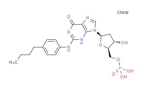 CAS No. 87782-03-4, ((2R,3S,5R)-5-(2-((4-Butylphenyl)amino)-6-oxo-3H-purin-9(6H)-yl)-3-hydroxytetrahydrofuran-2-yl)methyl dihydrogen phosphate