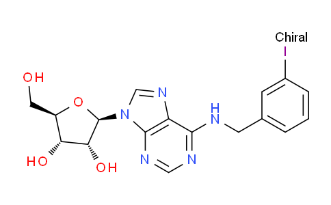 CAS No. 163152-30-5, (2R,3S,4R,5R)-2-(Hydroxymethyl)-5-(6-((3-iodobenzyl)amino)-9H-purin-9-yl)tetrahydrofuran-3,4-diol