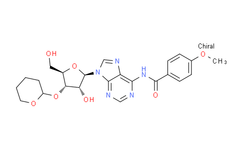 CAS No. 116113-19-0, N-(9-((2R,3R,4S,5R)-3-Hydroxy-5-(hydroxymethyl)-4-((tetrahydro-2H-pyran-2-yl)oxy)tetrahydrofuran-2-yl)-9H-purin-6-yl)-4-methoxybenzamide
