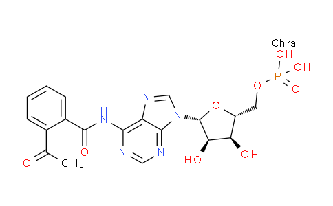 CAS No. 398133-26-1, ((2R,3S,4R,5R)-5-(6-(2-Acetylbenzamido)-9H-purin-9-yl)-3,4-dihydroxytetrahydrofuran-2-yl)methyl dihydrogen phosphate