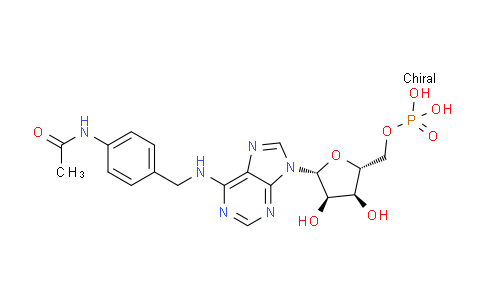 CAS No. 63554-92-7, ((2R,3S,4R,5R)-5-(6-((4-Acetamidobenzyl)amino)-9H-purin-9-yl)-3,4-dihydroxytetrahydrofuran-2-yl)methyl dihydrogen phosphate