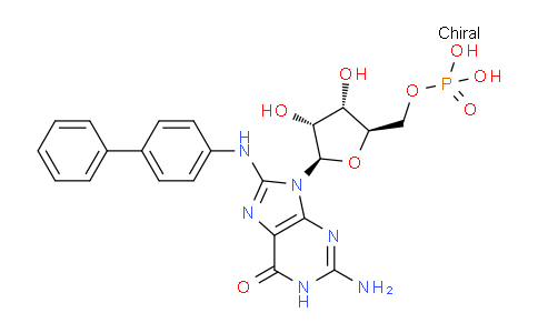 CAS No. 78281-08-0, ((2R,3S,4R,5R)-5-(8-([1,1'-Biphenyl]-4-ylamino)-2-amino-6-oxo-1H-purin-9(6H)-yl)-3,4-dihydroxytetrahydrofuran-2-yl)methyl dihydrogen phosphate